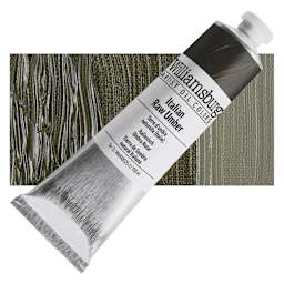 Williamsburg Handmade Oil Paint - Italian Raw Umber, 150 ml tube and swatch