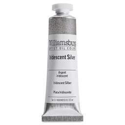 Williamsburg Handmade Oil Paint - Iridescent Silver, 37 ml tube