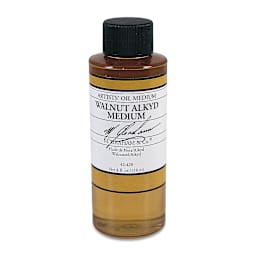 M. Graham Walnut Alkyd Medium - Walnut Alkyd Medium, 4 oz bottle