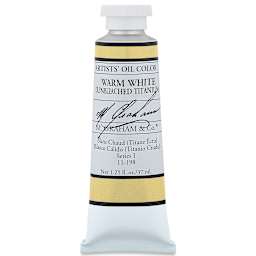 M. Graham Artists' Oil Color - Warm White (Unbleached Titanium), 37 ml tube