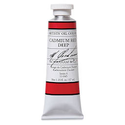 M. Graham Artists' Oil Color - Cadmium Red Deep, 37 ml tube