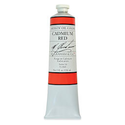M. Graham Artists' Oil Color - Cadmium Red, 5 oz tube
