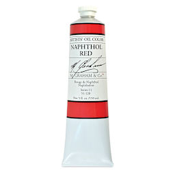 M. Graham Artists' Oil Color - Naphthol Red, 148 ml tube
