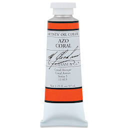 M. Graham Artists' Oil Color - Azo Coral, 37 ml tube