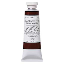 M. Graham Artists' Oil Color - Transparent Red Oxide, 37 ml tube