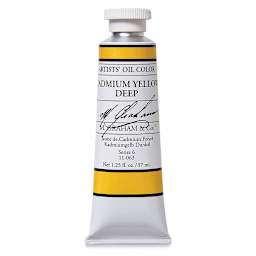M. Graham Artists' Oil Color - Cadmium Yellow Deep, 37 ml tube