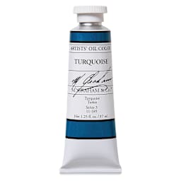 M. Graham Artists' Oil Color - Turquoise, 37 ml tube