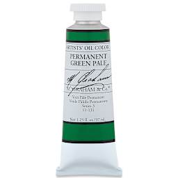 M. Graham Artists' Oil Color - Permanent Green Pale, 37 ml tube