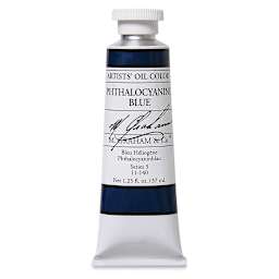 M. Graham Artists' Oil Color - Phthalocyanine Blue, 37 ml tube