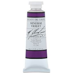 M. Graham Artists' Oil Color - Mineral Violet, 37 ml tube
