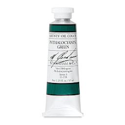 M. Graham Artists' Oil Color - Phthalocyanine Green, 37 ml tube