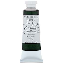 M. Graham Artists' Oil Color - Green Earth, 37 ml tube
