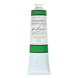 M. Graham Artists' Oil Color - Permanent Green Light, 5 oz tube