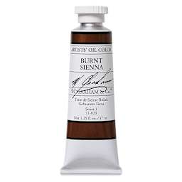 M. Graham Artists' Oil Color - Burnt Sienna, 37 ml tube