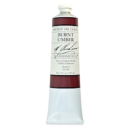 M. Graham Artists' Oil Color - Burnt Umber, 148 ml tube