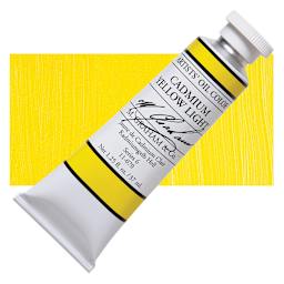 M. Graham Artists' Oil Color - Cadmium Yellow Light, 37 ml tube and swatch