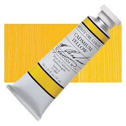 M. Graham Artists' Oil Color - Cadmium Yellow, 37 ml tube and swatch