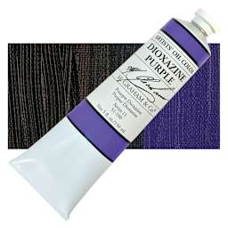 M. Graham Artists' Oil Color - Dioxazine Purple, 150 ml tube and swatch