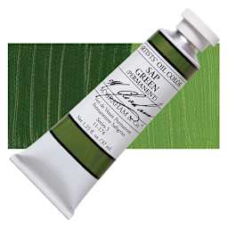 M. Graham Artists' Oil Color - Sap Green Permanent, 37 ml tube and swatch