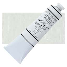 M. Graham Artists' Oil Color - Titanium White, 150 ml tube and swatch
