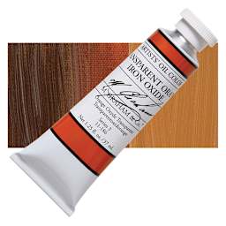M. Graham Artists' Oil Color - Transparent Orange Oxide, 37 ml tube and swatch