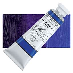 M. Graham Artists' Oil Color - Ultramarine Blue, 37 ml tube and swatch