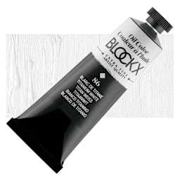 Blockx Artist Oil Color - Titanium White, 35 ml tube and swatch