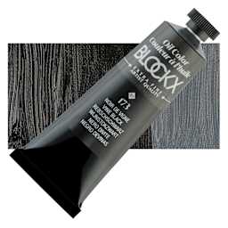 Blockx Artist Oil Color - Vine Black, 35 ml tube and swatch