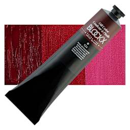 Blockx Artist Oil Color - Anthraquinone Red, 200 ml - Tube and Swatch