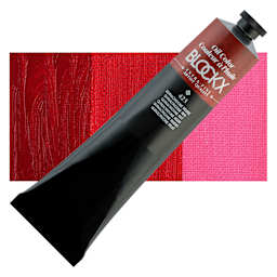 Blockx Artist Oil Color - Quinacridone Red, 200 ml - Tube and Swatch