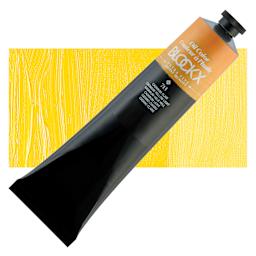 Blockx Artist Oil Color - Cadmium Yellow Light, 200 ml Tube and swatch