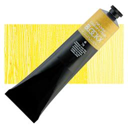 Blockx Artist Oil Color - Cadmium Yellow Pale, 200 ml Tube and swatch