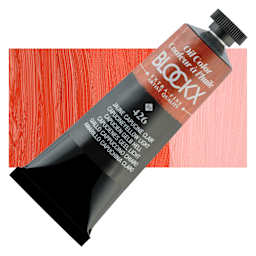 Blockx Artist Oil Color - Capucine Yellow Light, 35 ml Tube and swatch