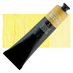 Blockx Artist Oil Color - Brilliant Yellow Light, 200 ml tube and swatch