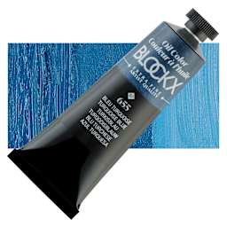 Blockx Artist Oil Color - Cobalt Turquoise, 35 ml Tube and swatch