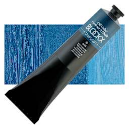 Blockx Artist Oil Color - Cobalt Turquoise, 200 ml Tube and swatch