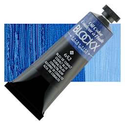 Blockx Artist Oil Color - Cobalt Blue, 35 ml Tube and swatch
