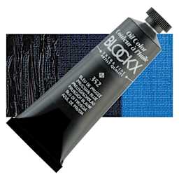 Blockx Artist Oil Color - Prussian Blue, 35 ml tube - Tube and Swatch