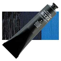 Blockx Artist Oil Color - Prussian Blue, 200 ml - Tube and Swatch