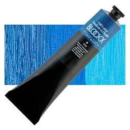 Blockx Artist Oil Color - Manganese Blue, 35 ml tube and swatch