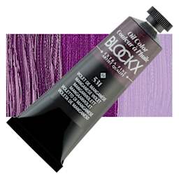 Blockx Artist Oil Color - Manganese Violet, 35 ml tube and swatch
