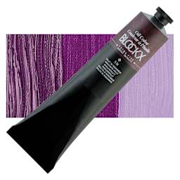 Blockx Artist Oil Color - Manganese Violet, 200 ml tube and swatch