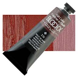 Blockx Artist Oil Color - Mars Violet, 35 ml tube and swatch