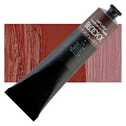 Blockx Artist Oil Color - Mars Violet, 200 ml tube and swatch
