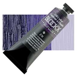 Blockx Artist Oil Color - Ultramarine Violet, 35 ml tube and swatch