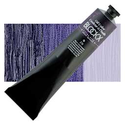Blockx Artist Oil Color - Ultramarine Violet, 200 ml tube and swatch