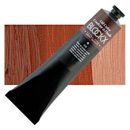 Blockx Artist Oil Color - Burnt Sienna Light, 200 ml Tube and swatch