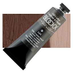 Blockx Artist Oil Color - Burnt Umber, 35 ml Tube and swatch