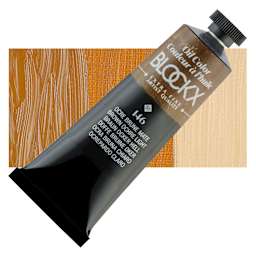 Blockx Artist Oil Color - Brown Ochre Light, 35 ml Tube and swatch