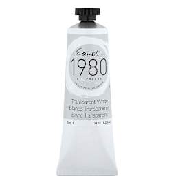 Gamblin 1980 Oils - Transparent White, 37 ml tube